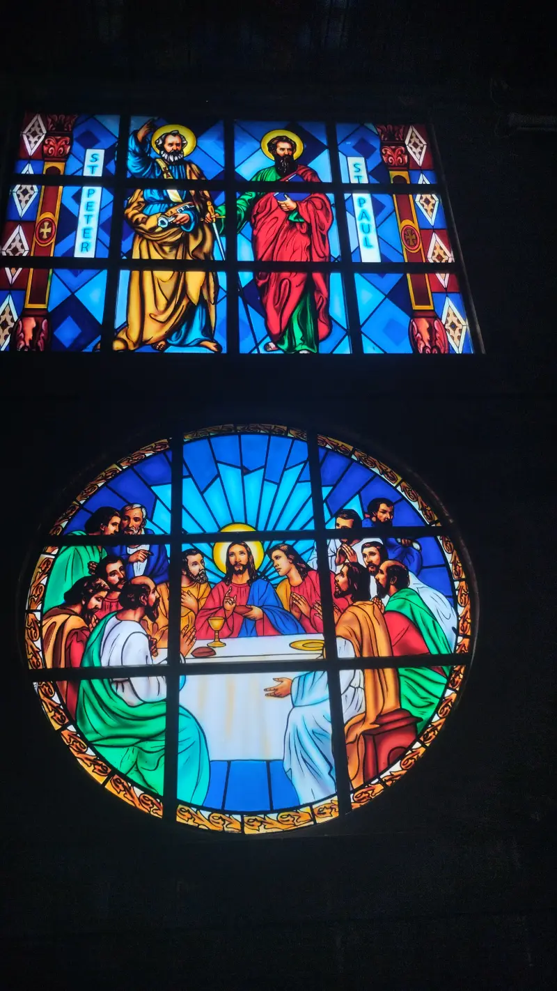 Stained glass window by KSLY